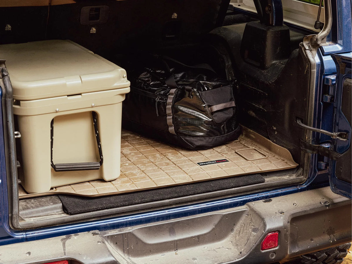 WeatherTech Cargo Trunk Liner with Bumper Protector compatible with 2006-2012 Toyota RAV4 - Behind 2nd Row Seating With Bumper Protector, Grey