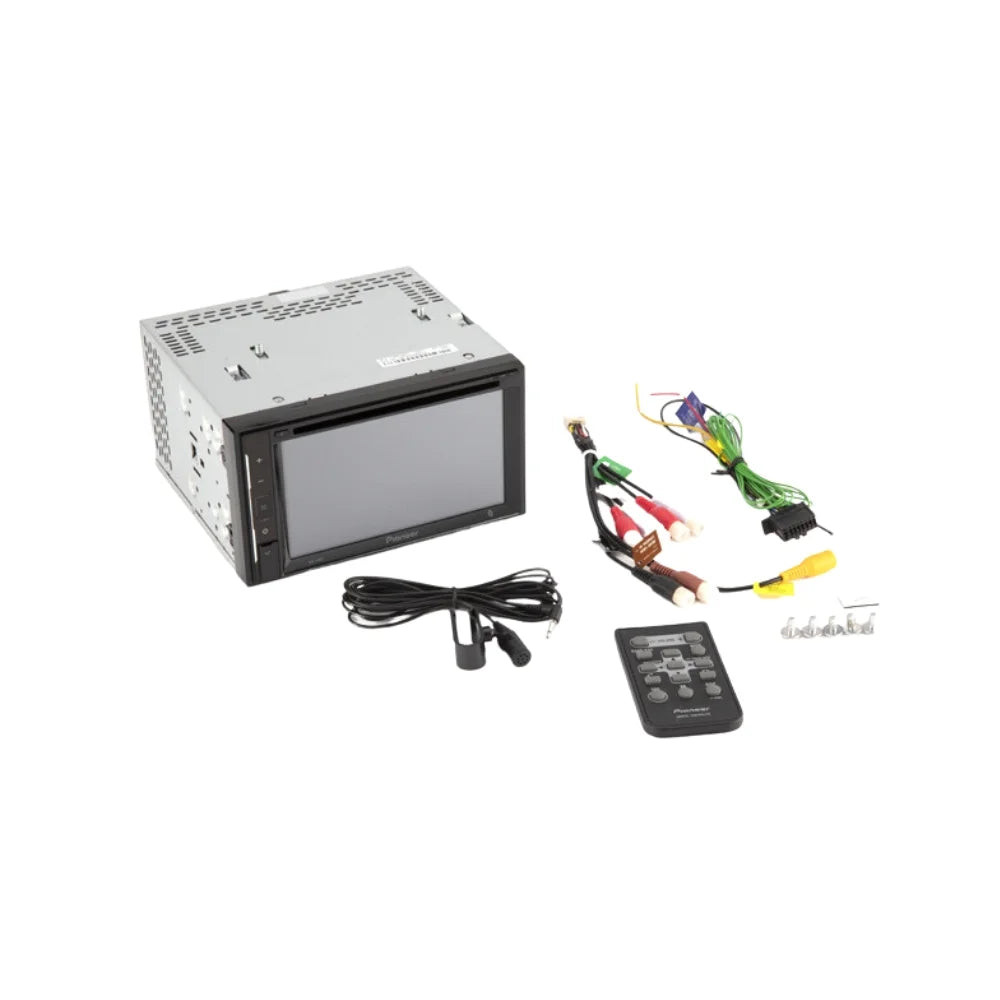 KIT4959 Bundle for 2004-2010 Toyota Sienna Van W/ Pioneer AVH-241EX Double DIN Car Stereo with Bluetooth/Backup Camera/InstalLatitudeion Kit/in-Dash DVD/CD AM/FM 6.2" Touchdisplay Digital Media Receiver