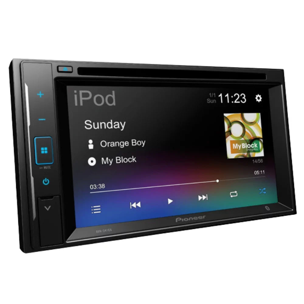 KIT4854 Bundle for 2002-2004 Chevrolet S-10 Pickcup W/ Pioneer AVH-241EX Double DIN Car Stereo with Bluetooth/Backup Camera/Install Kit/in-Dash DVD/CD AM/FM 6.2" Touchdisplay Digital Media Receiver