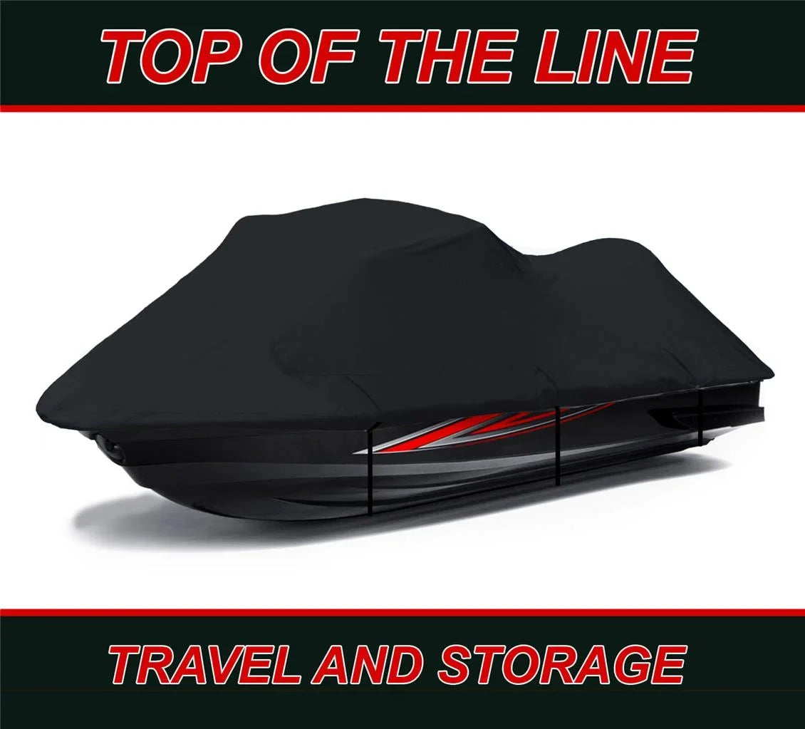 BLACK 600 DENIER JetSki Cover Compatible for JET SKI COVER Sea Doo RXT 230 2018 2019