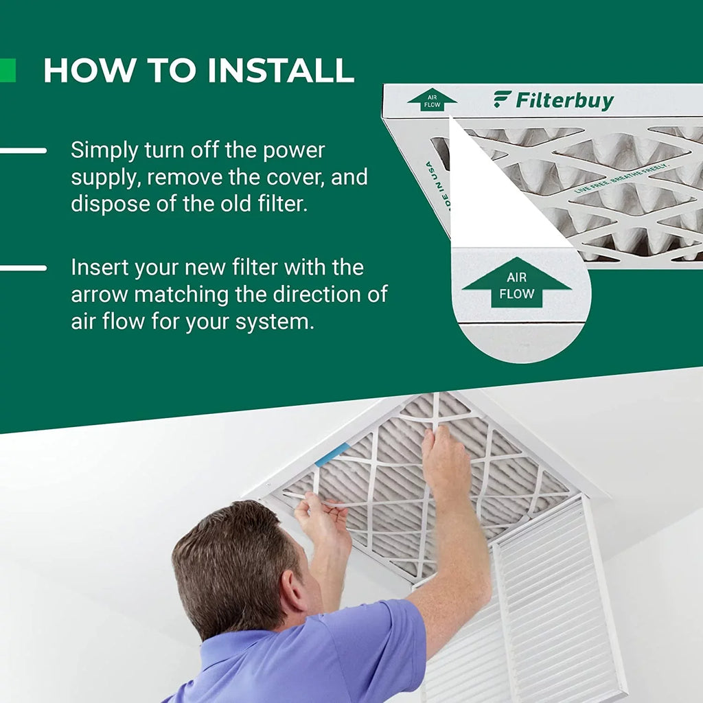 Filterbuy 12x30x2 MERV 11 Pleated HVAC AC Furnace Air Filters (4-Pack)
