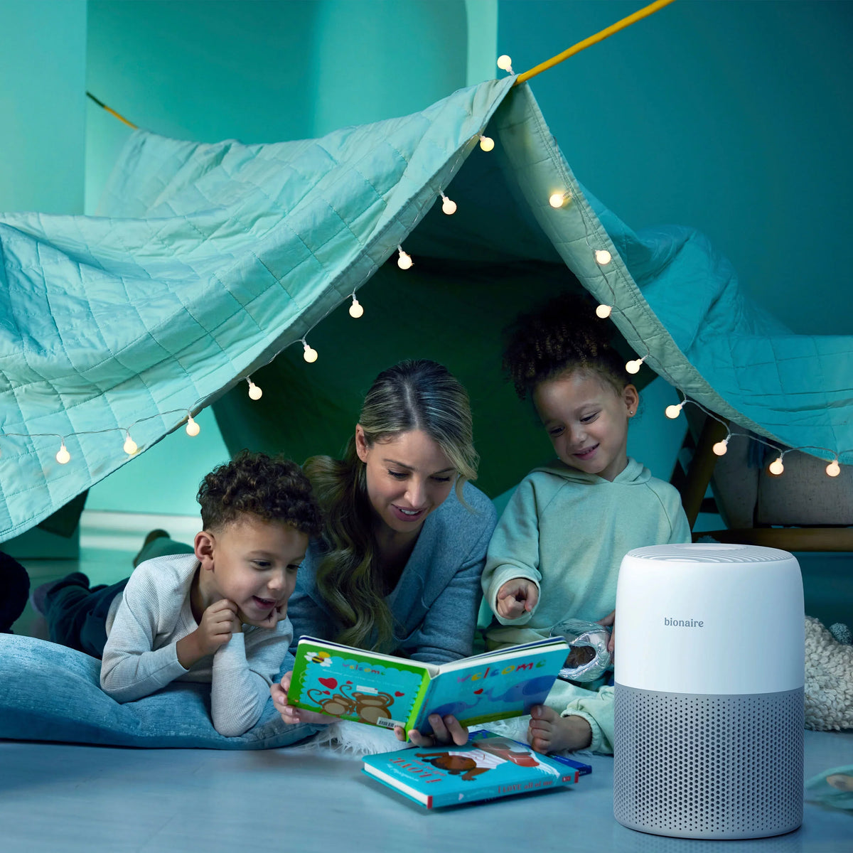 Bionaire True HEPA Mini Tower Air Purifier, White, Removes 99.7% of Allergens, 1 Count