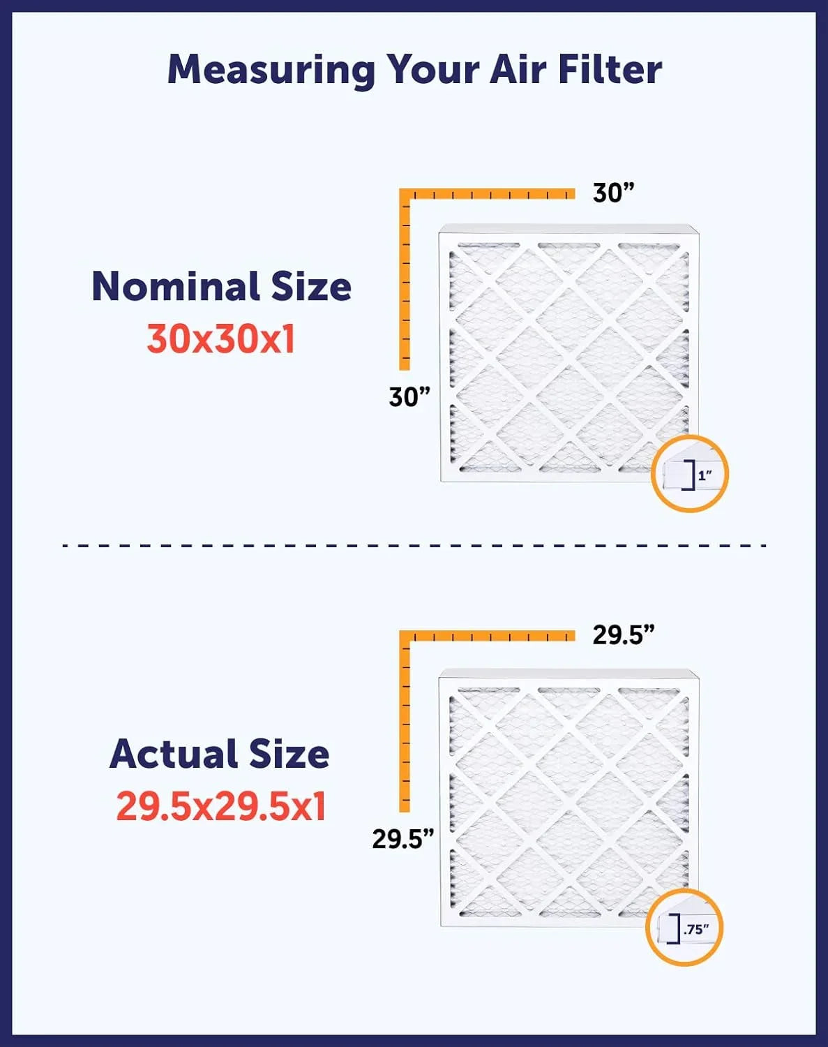 Filter King 24x58x1a Air Filter | 4-PACK | MERV 8 HVAC Pleated A/C Furnace Filters | MADE IN USA | Actual Size: 24 x 58 x .75"