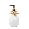 SKL Home Gilded Pineapple Lotion/Soap dispenser, Gold, 14 oz.