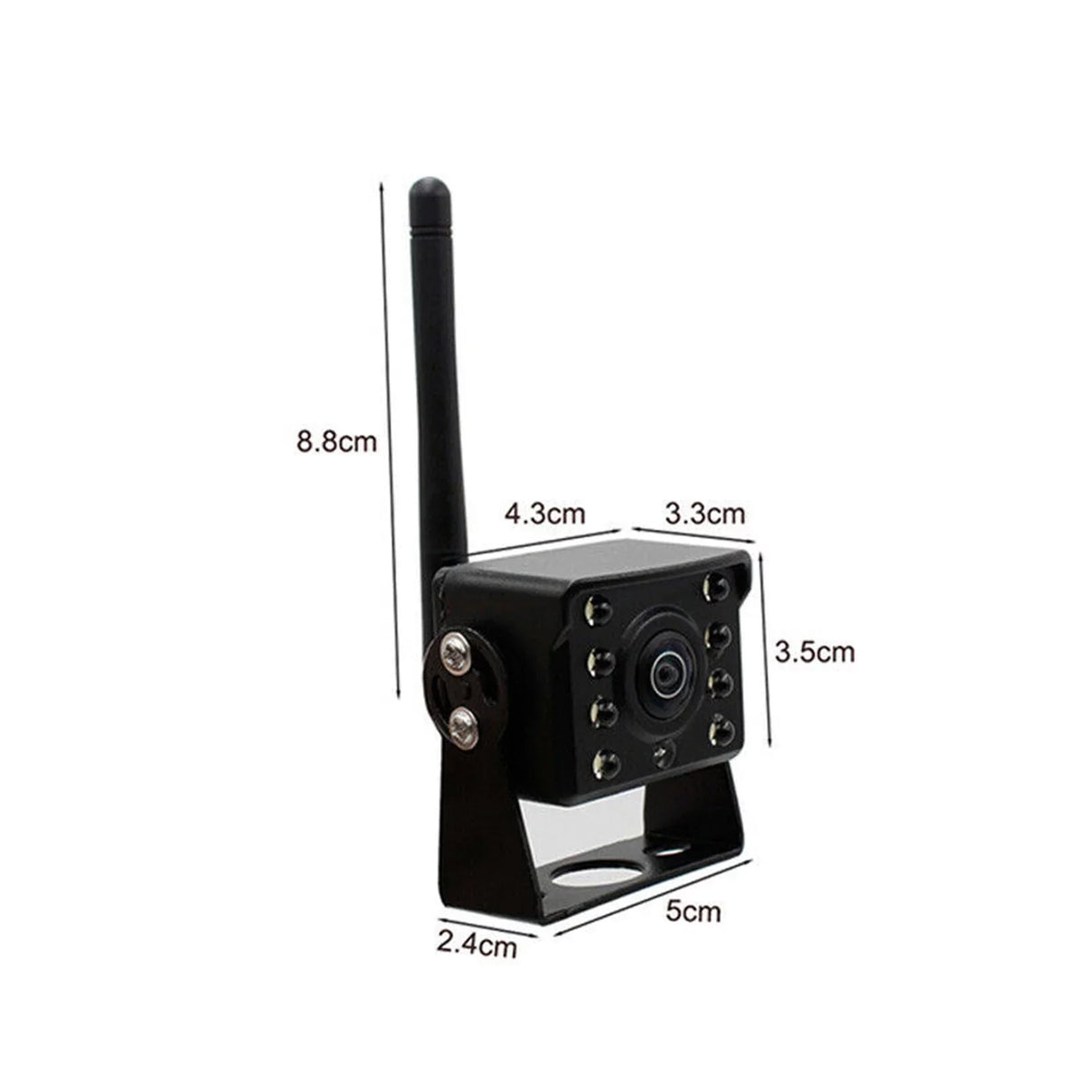 Anself WiFi Wireless Car Rear View Camera Truck Bus ~36V Automobile LED Reverse HD Night Vision Backup Camera, IP67 Waterproof Wireless Reversing Monitor