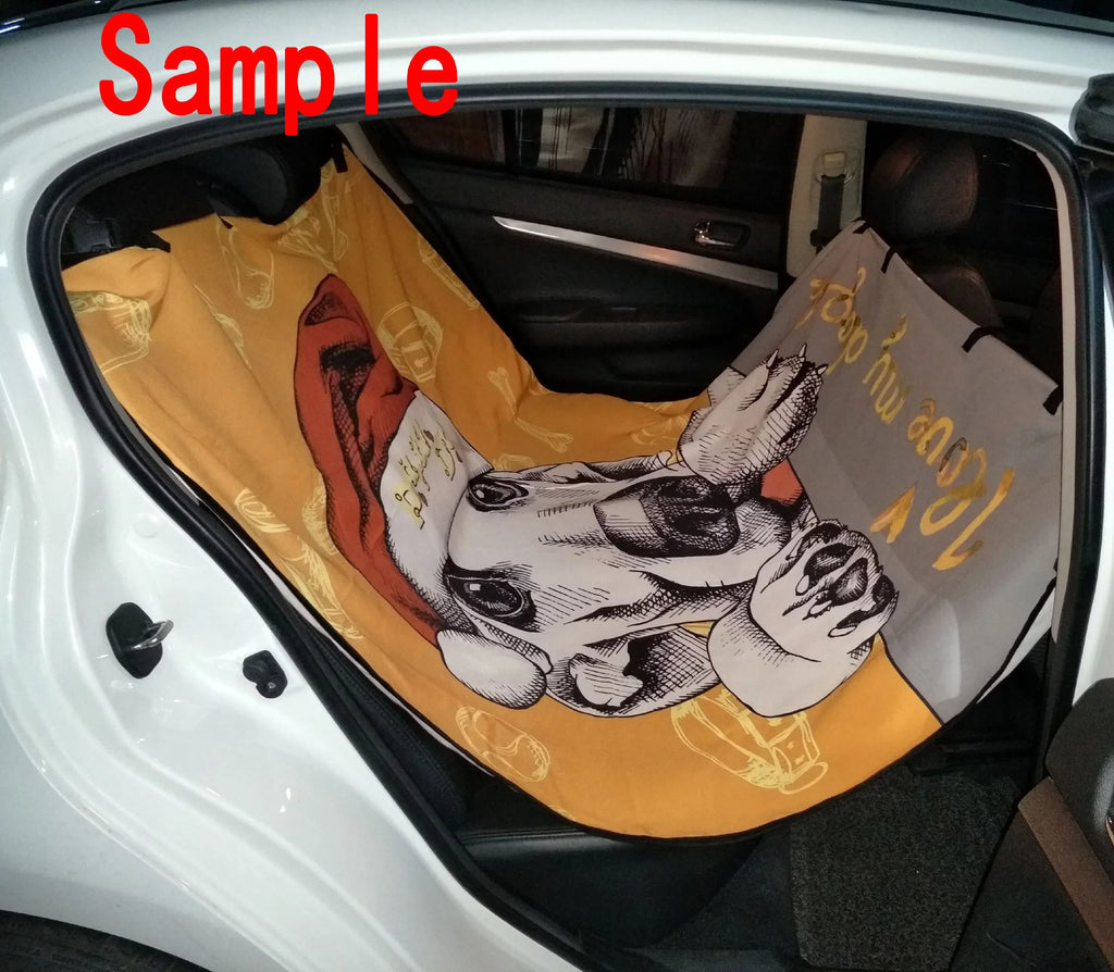 GCKG Family Rules Educational Pet Car Seat Cover Dog Car Seat Mat Hammock Cargo Mat Trunk Mat For Cars Trucks and SUV 54x60 inches