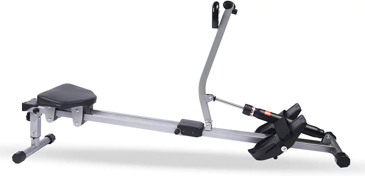 YSSOA Fitness Rowing Machine Rower Ergometer, Digital Monitor and 260 lbs of Maximum Load, Black