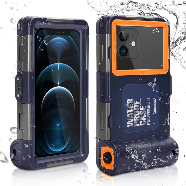 UrbanX Professional [15m/50ft] Swimming Diving Surfing Snorkeling Photo Video Waterproof Protective Case Underwater Housing for Oppo Reno4 Lite And all Phones Up to 6.9 Inch LCD with Lanyard