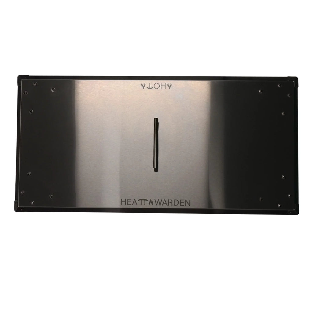 Heat Warden Rectangle Fire Pit Heat Deflector in Stainless Steel