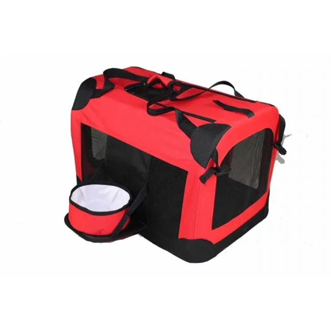 Pet Life  Deluxe 360- Vista View House Carrier - Red - XL