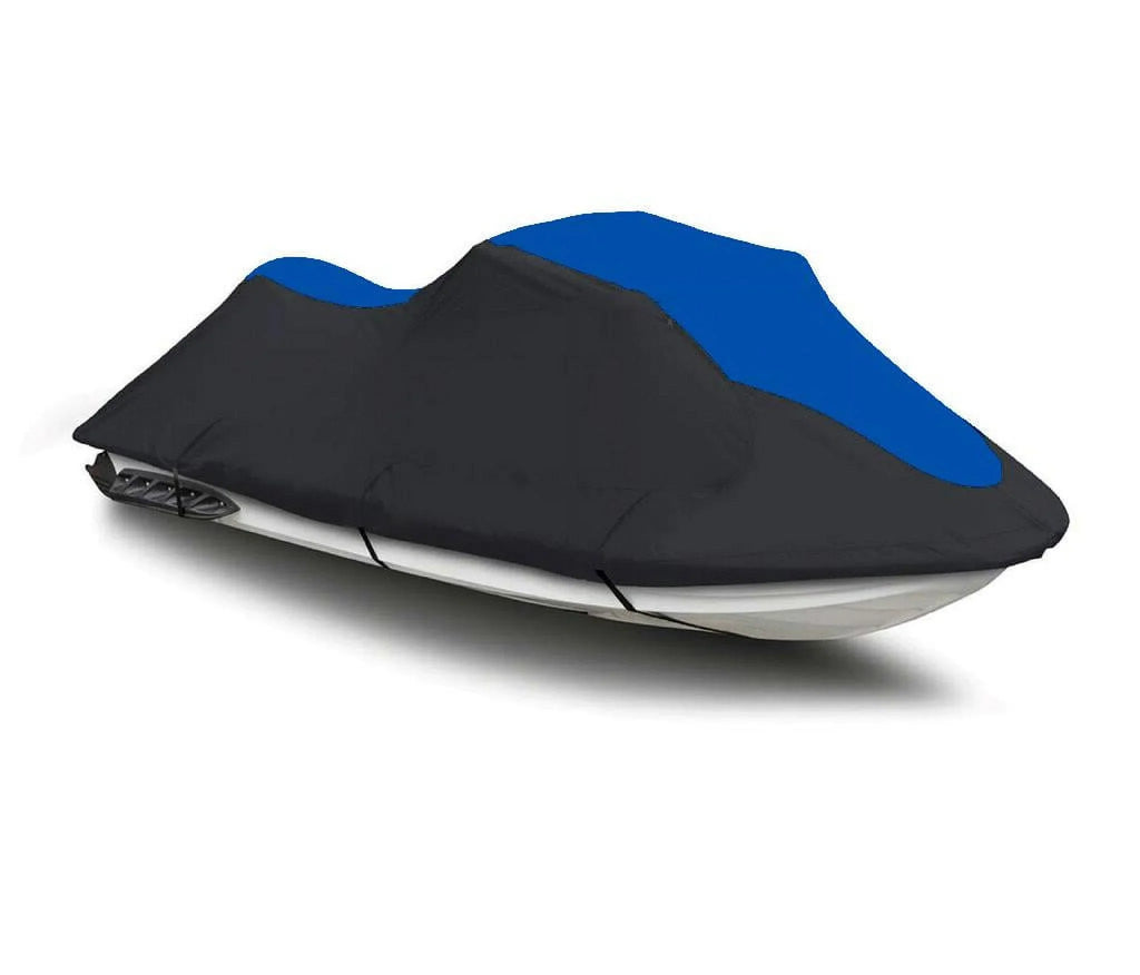 BLACK / BLUE HEAVY-DUTY, TOP OF THE LINE Cover Compatible for Sea Doo Sea-Doo Bombardier GTS Inter 2000 2001 Jet Ski Cover