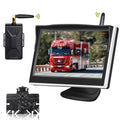 TOGUARD Digital Signal Wireless Back up Camera Kit, 5'' Monitor 1080P Waterproof Rear Backup Camera with 8 LED IR Night Vision for Cars Trucks Van Large Vehicles