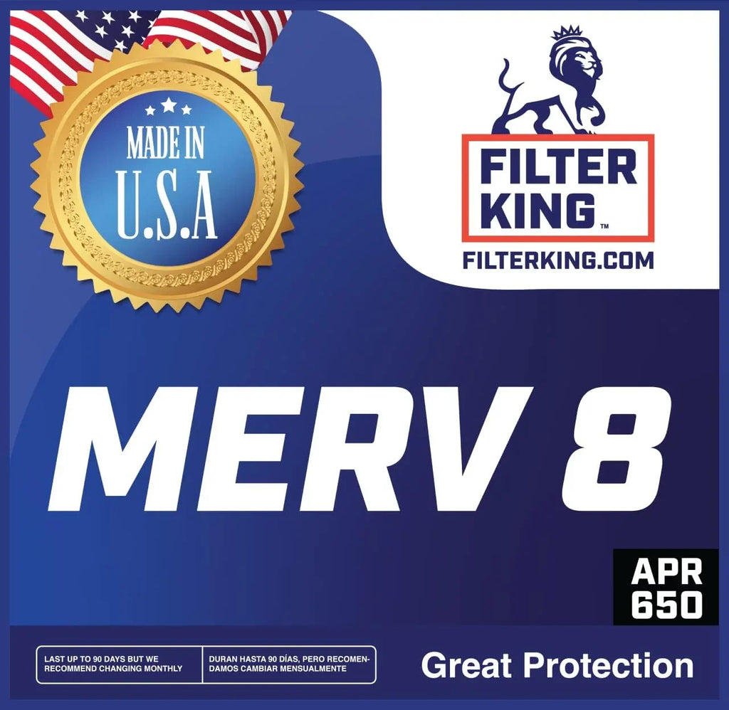 Filter King 24x58x1a Air Filter | 4-PACK | MERV 8 HVAC Pleated A/C Furnace Filters | MADE IN USA | Actual Size: 24 x 58 x .75"