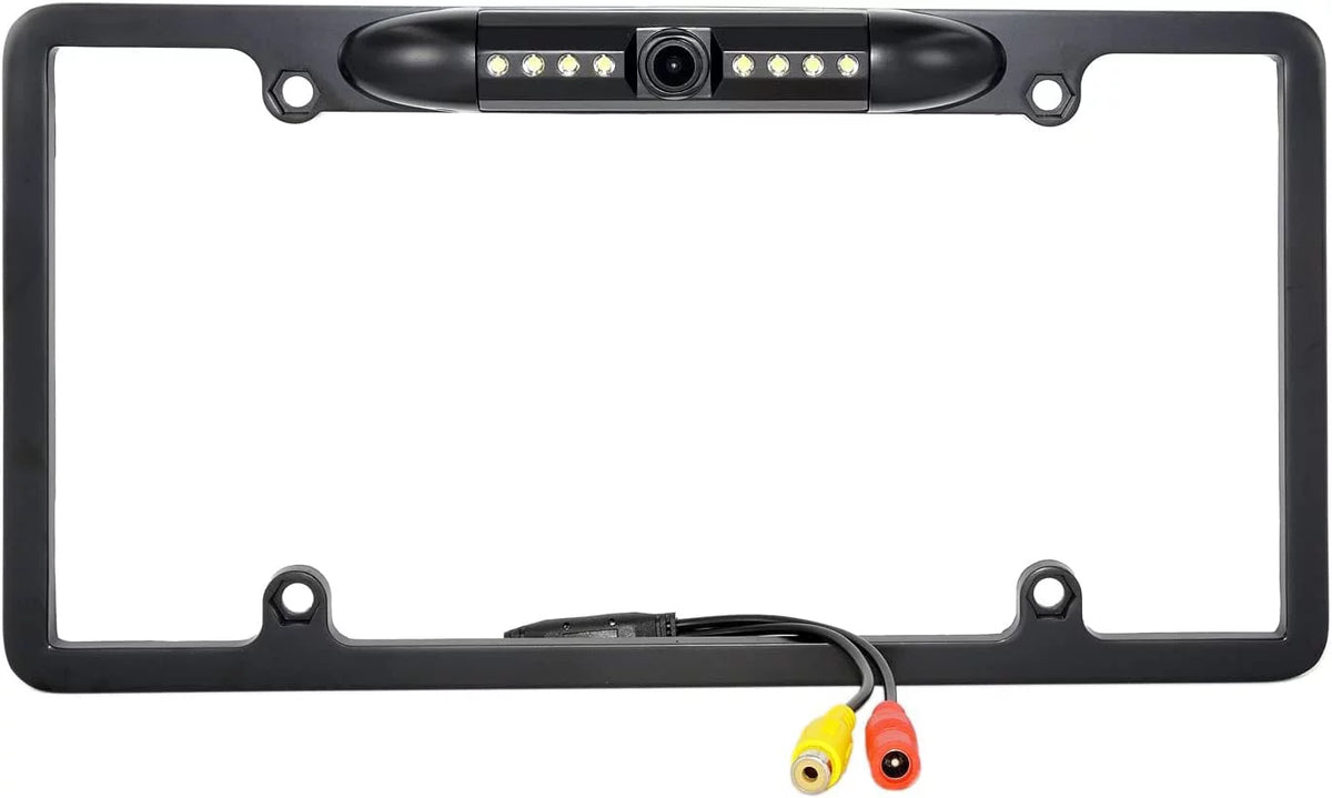 Backup Camera Rearview License PLatitudee Frame for JVC KWM960BW KW-M960BW Black