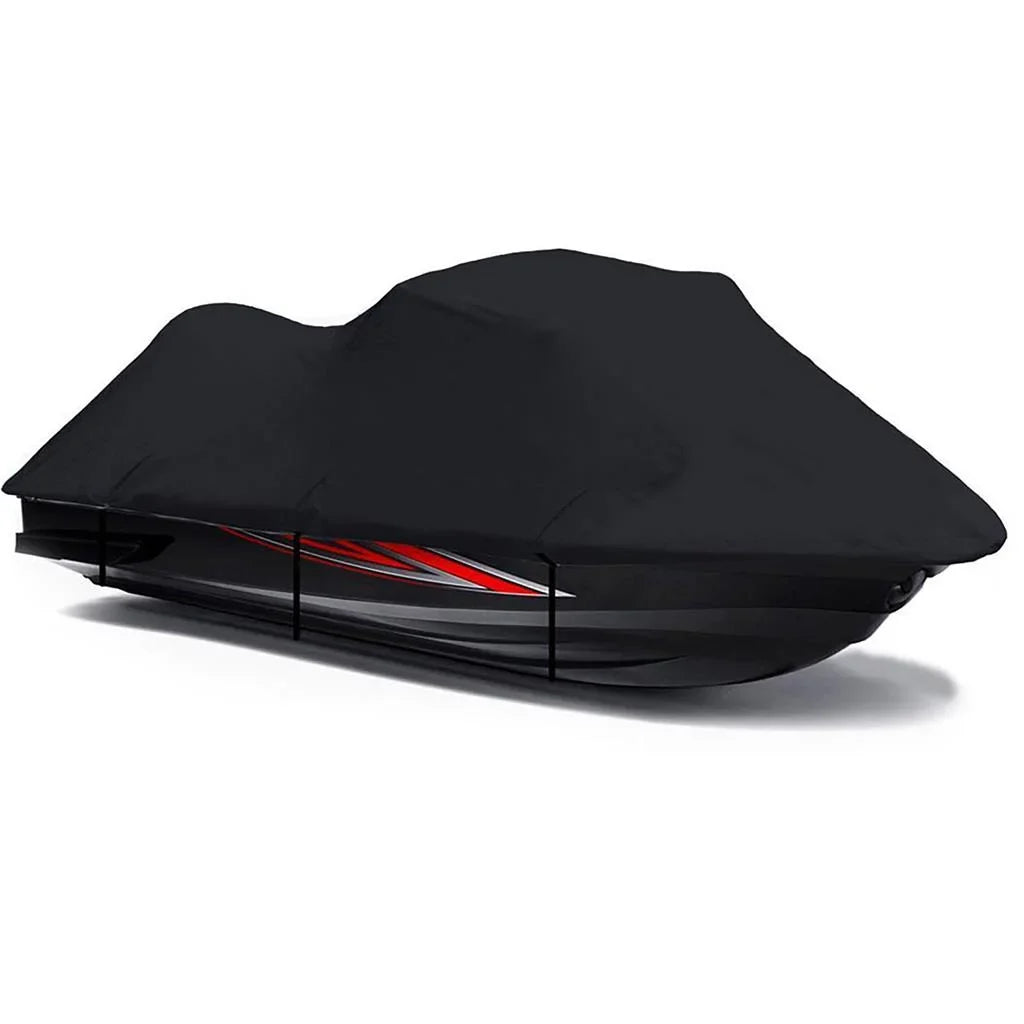 BLACK TOP OF THE LINE JET SKI Cover Compatible for YAMAHA Wave Runner GP 1300R 2003 2004 2005 2006 2007 2008 Jet Ski PWC Cover 2 Seater