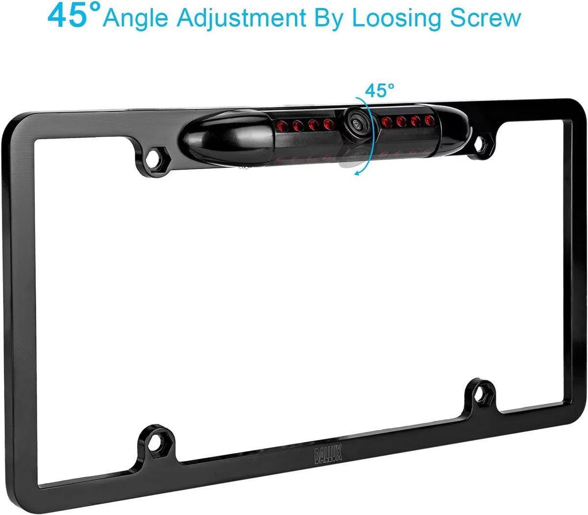 Backup Camera Rearview License PLatitudee Frame for ALPINE ILX-F511 ILXF511 Black