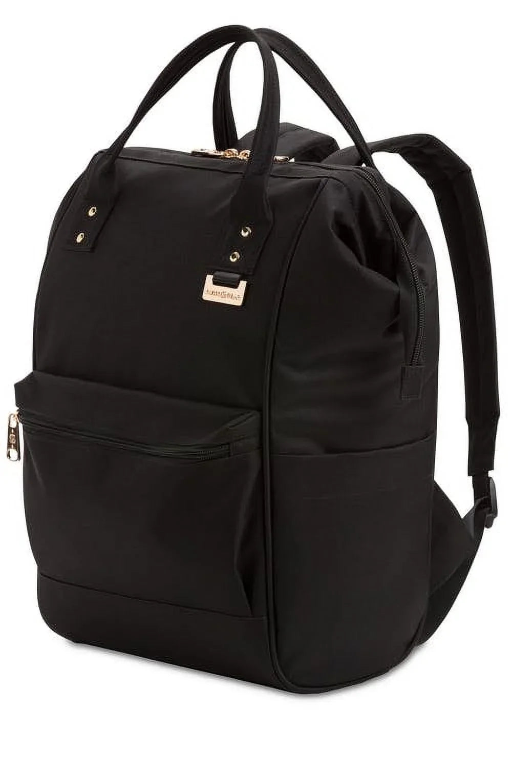 Wenger  3576 Artz Dr Polyester Laptop Bag Back Pack, Black with Gold