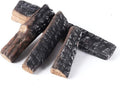 Gas Logs 4pcs Gas Fireplace Logs Set of Ceramic Wood Logs. Use in Fireplaces & Fire Pits