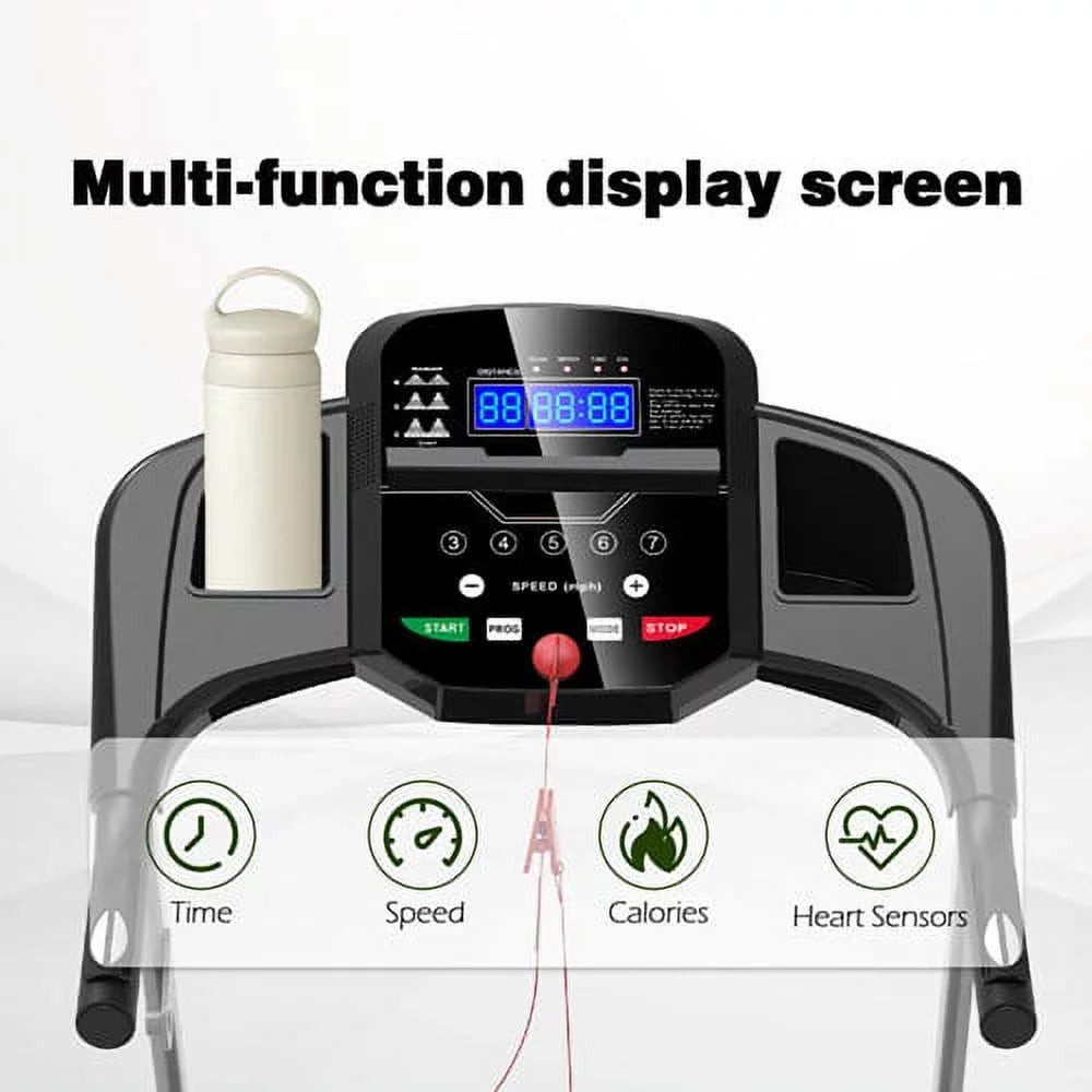 Folding Treadmill for Small Apartment, Electric Motorized Running Machine for Gym Home, Fitness Work